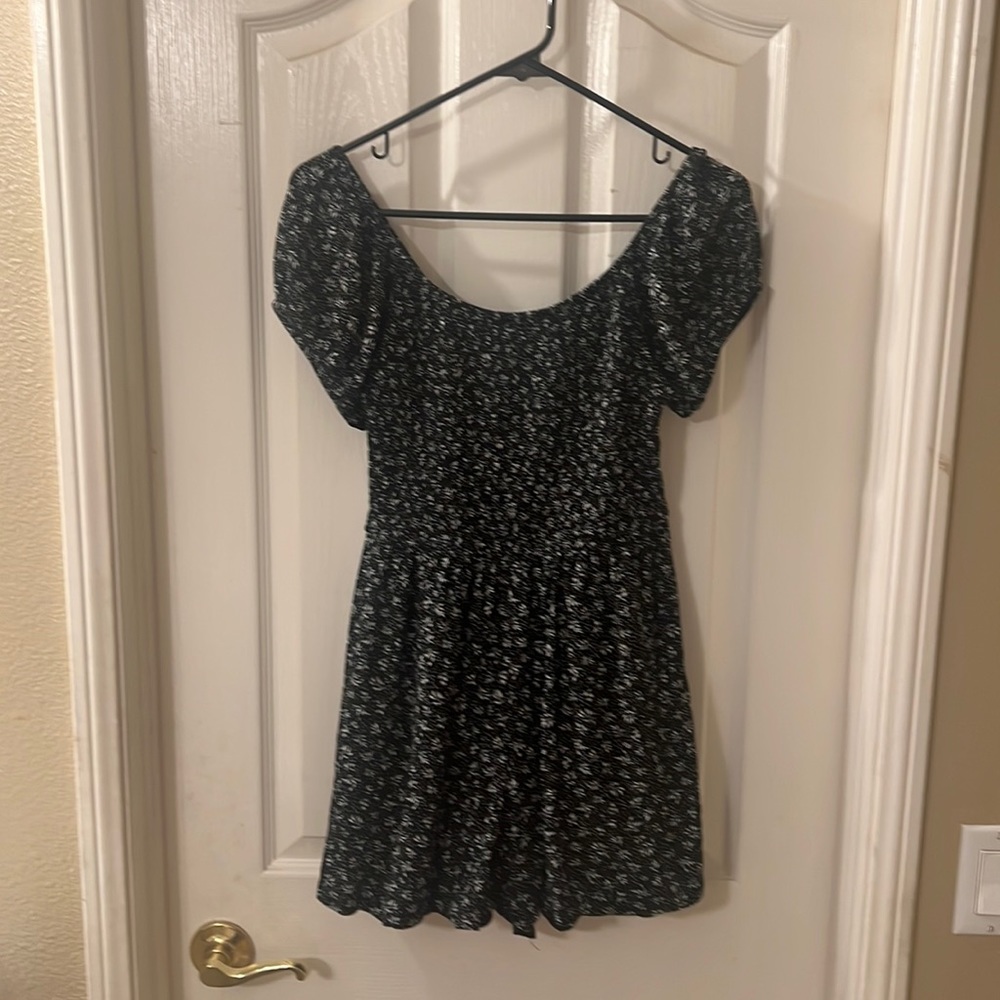 Black Floral Romper
